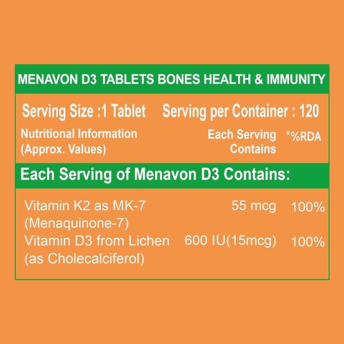 Carbamide Forte Vitamin D3+K2 120 Tablet