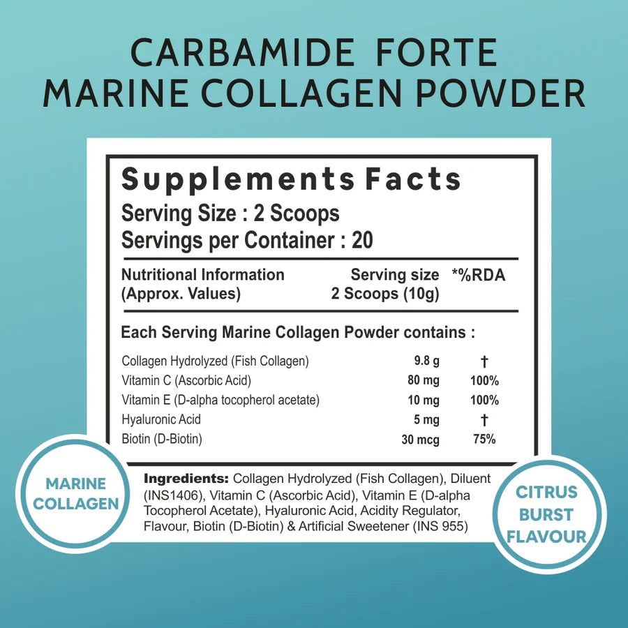 Cf Marine Collagen Powder Supplement Facts