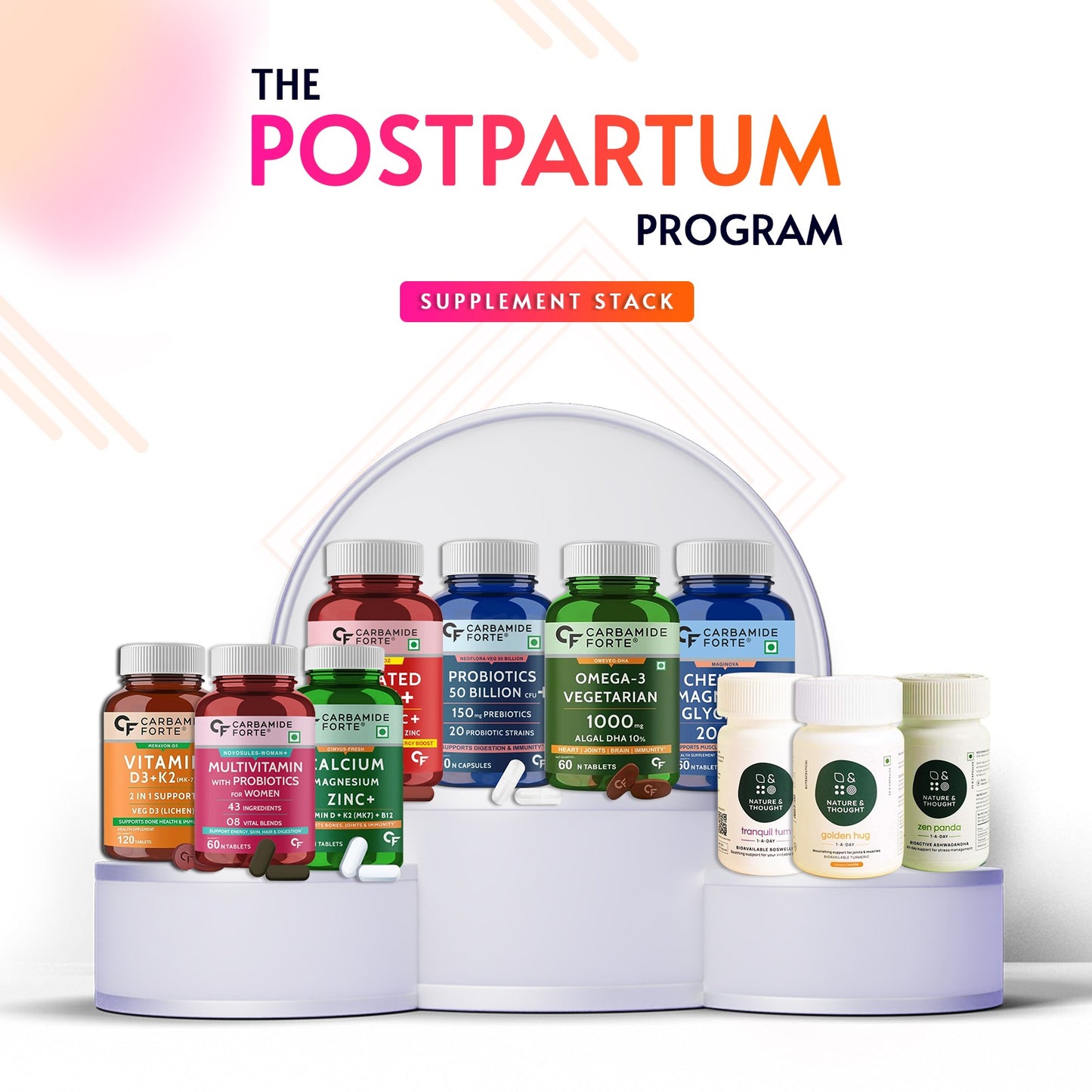 Postpartum supplement stack